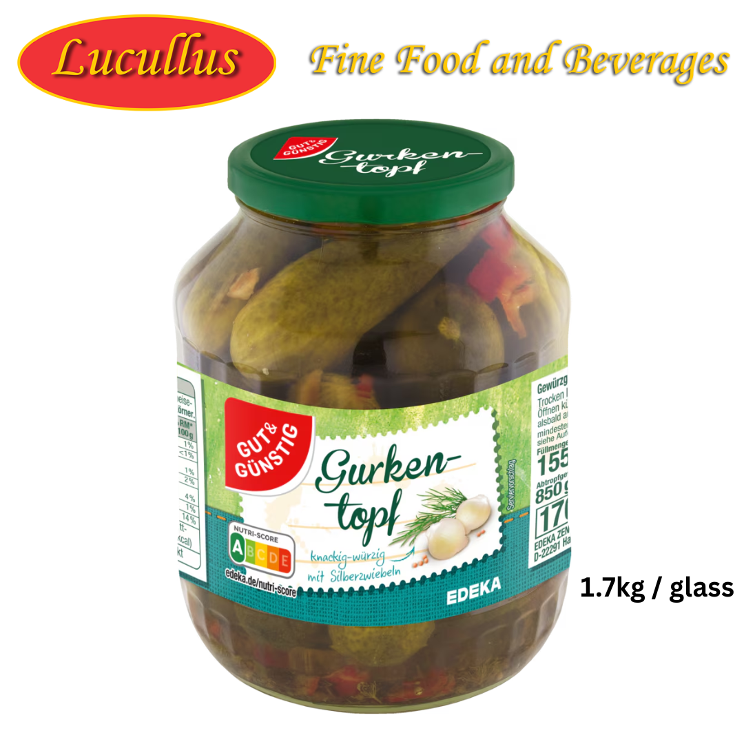 GUT & GÜNSTIG - GURKENTOPF / PICKLES 1,7KG