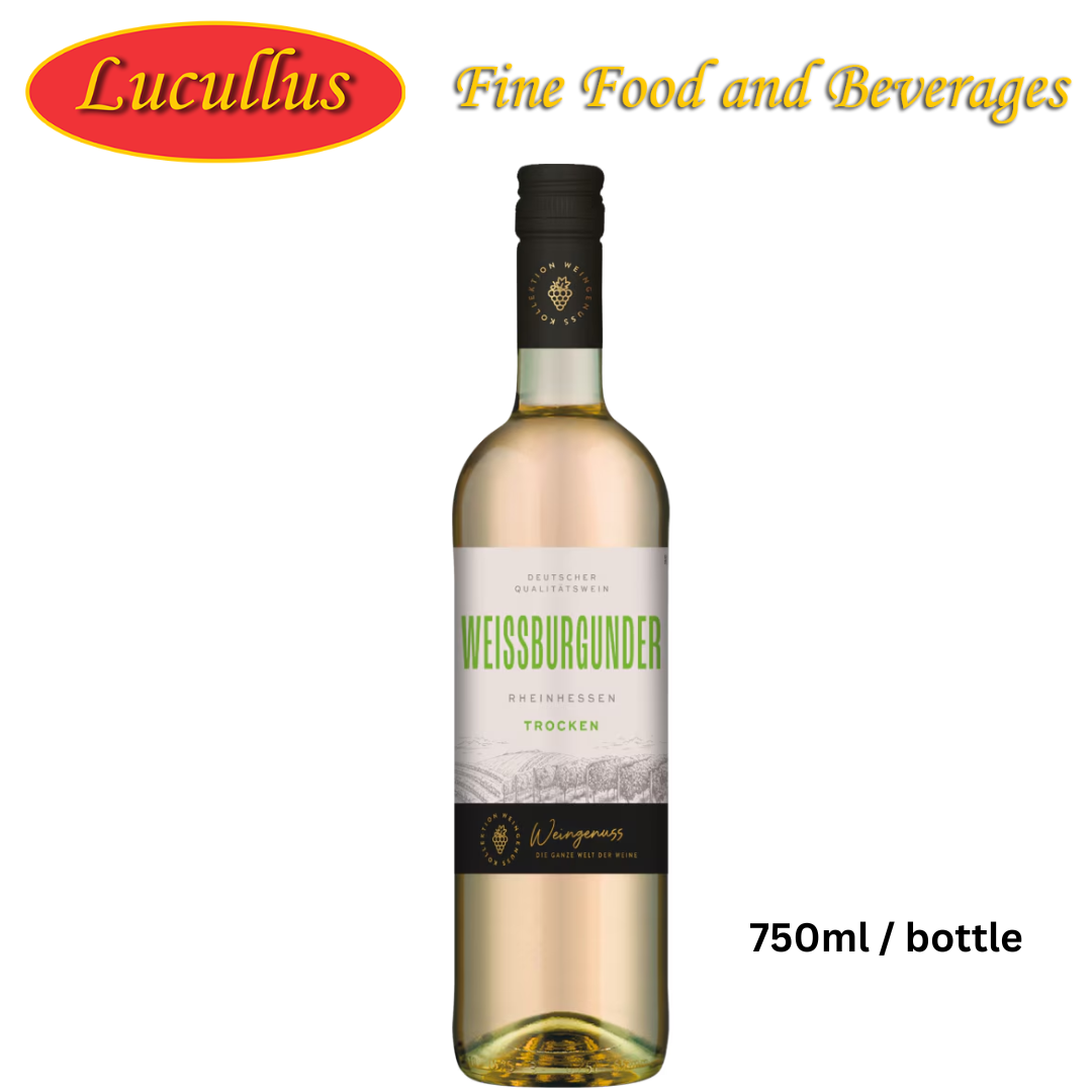 WEIN GENUSS - WEISSBURGUNDER TROCKEN / WHITE BURGUNDY DRY 750ML