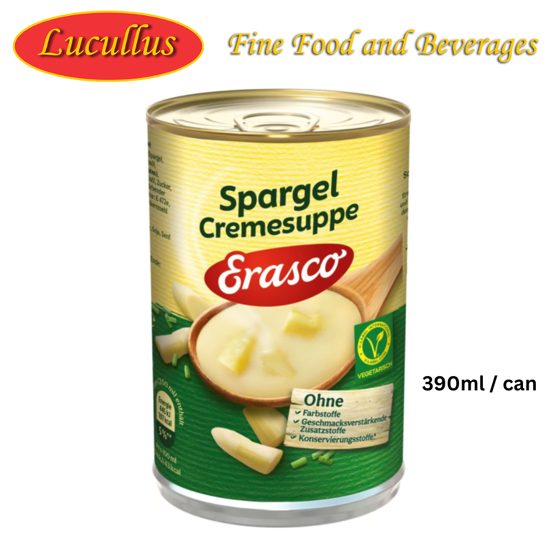 Erasco - Cream of Asparagus Soup - 390 ml can / Spargelcremesuppe