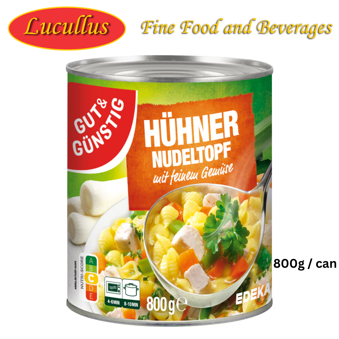 G+G - Chicken Noodle Pot - 800 g can / Hühner-Nudeltopf