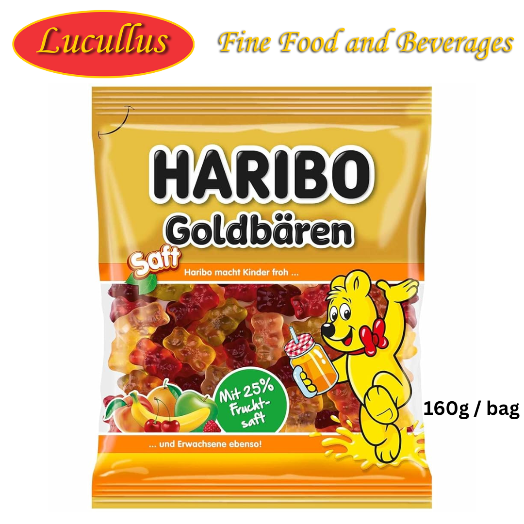 Haribo - Juicy Gold Bears - 160 g / Goldbaeren Saft