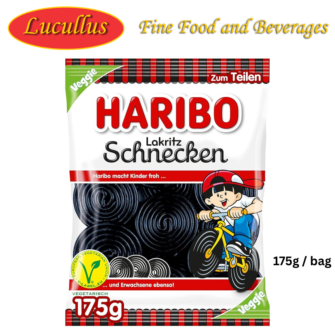 Haribo - Lakritz-Schnecken - 175 g pck / Liquorice Snails