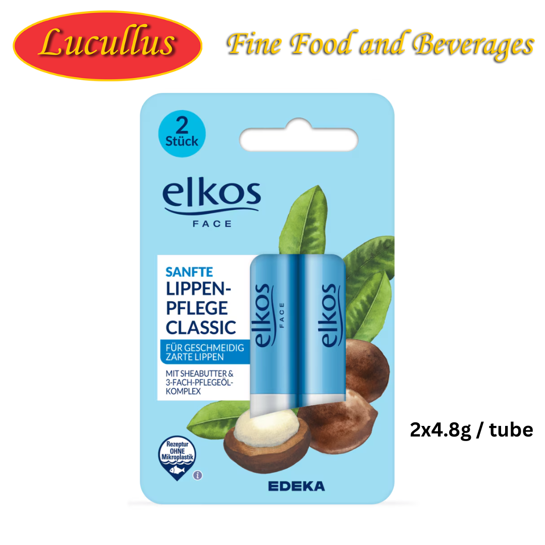 (PRE ORDER) Elkos Face - Lip care stick classic - 2x4.8g / Lippen Pflege Classic