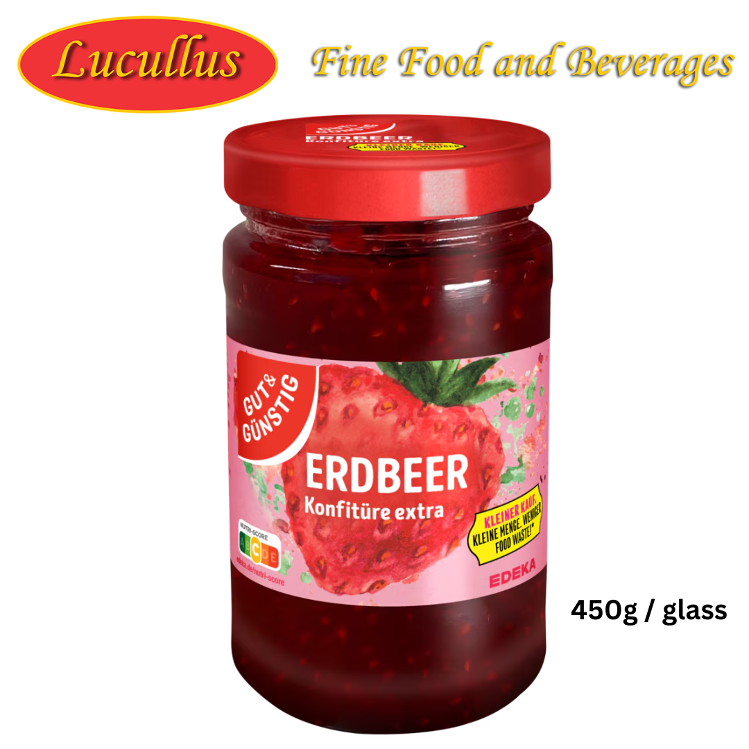 GUT & GÜNSTIG - ERDBIERMARMELADE / ERDBEERMARMELADE 450G