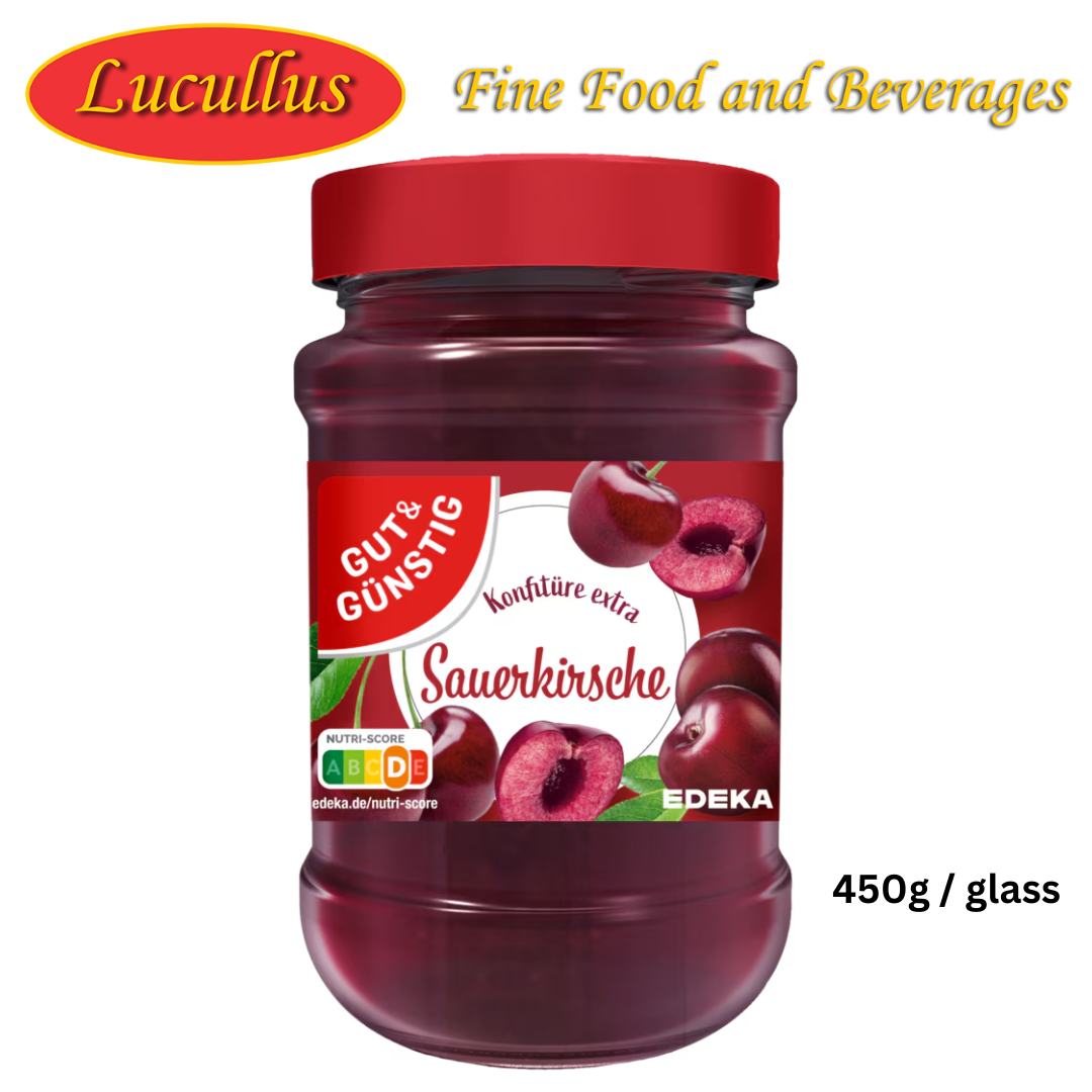 GUT & GÜNSTIG - SAUERKIRSCHE MARMELADE / SAUERKIRSCHMARMELADE 450G