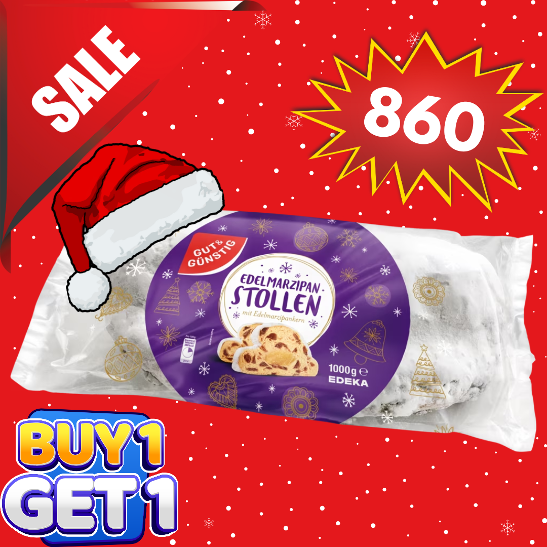 (BUY 1 TAKE 1) GUT & GÜNSTIG - EDELMARZIPAN STOLLEN 1,000G