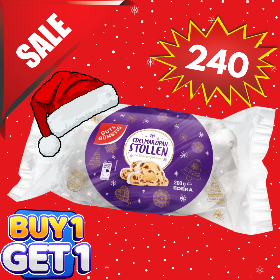 (BUY 1 TAKE 1) GUT & GÜNSTIG - EDELMARZIPAN STOLLEN 200G