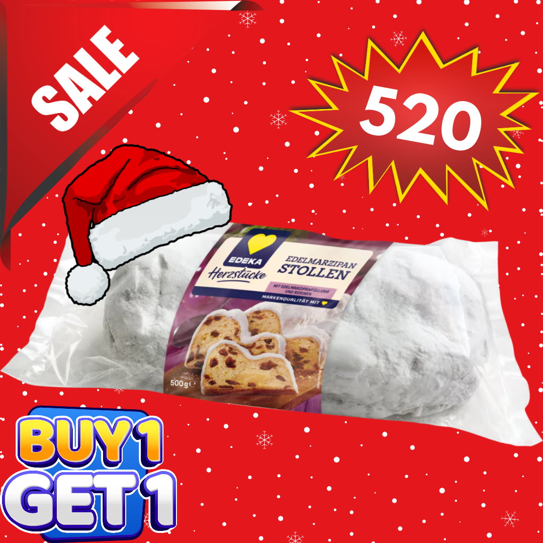 (BUY 1 TAKE 1) EDEKA - EDELMARZIPAN STOLLEN 500G