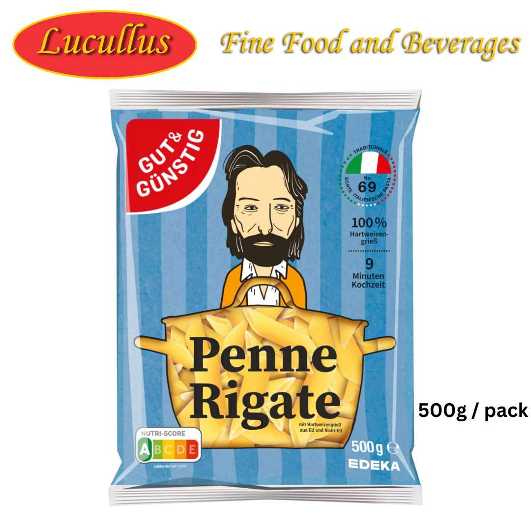 G+G - Penne Rigate Noodles - 500 g bag / Penne Rigate