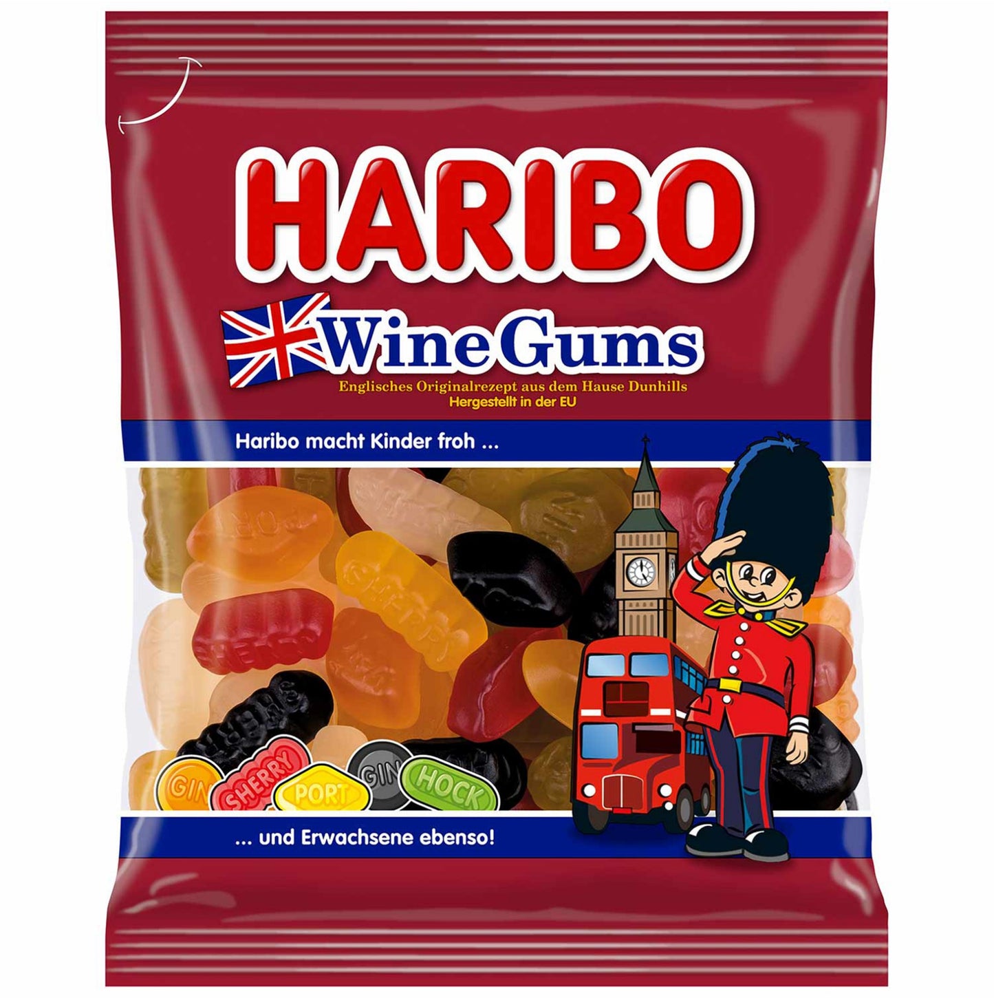 Haribo - Wine Gums British- 175 g / Wine gums