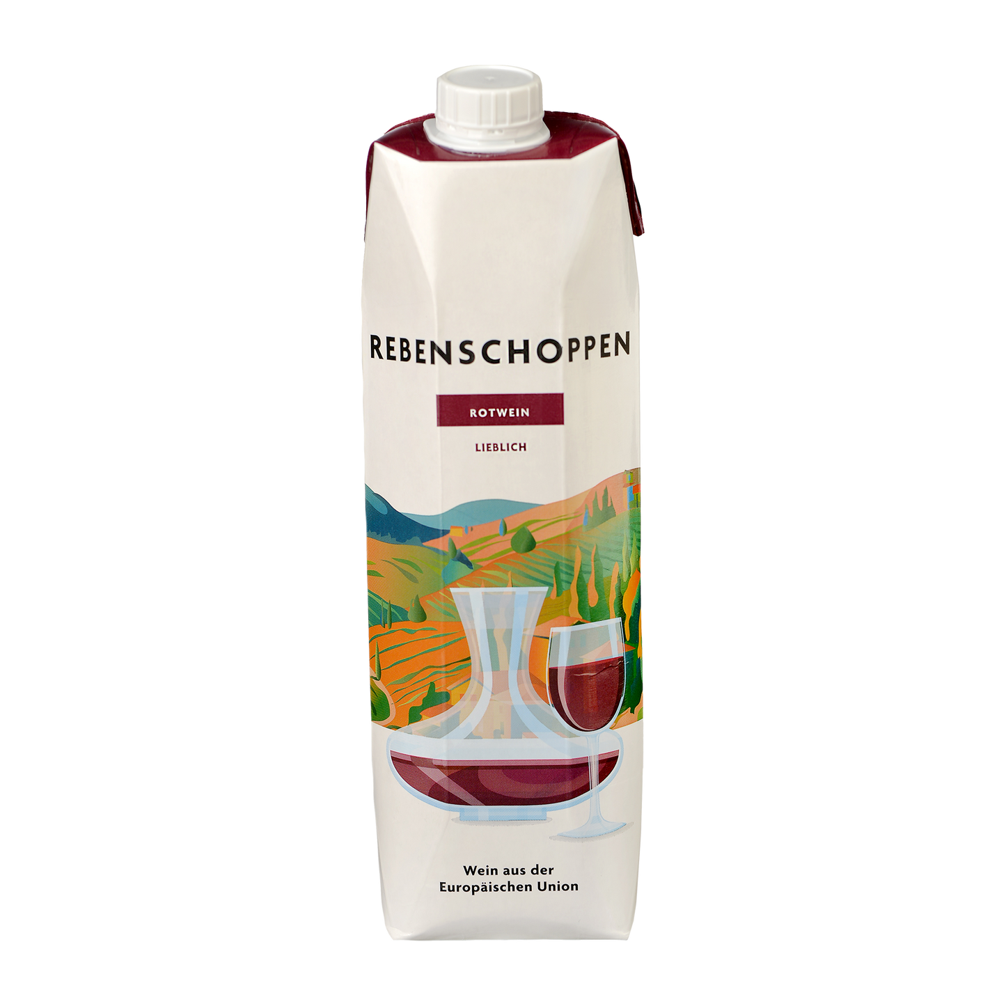 Rebenschoppen Tetra Rotwein Lieblich / Red Wine Sweet 1L