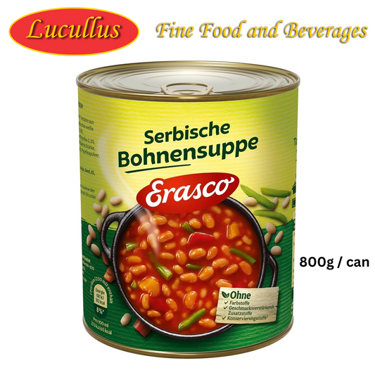 Erasco - Serbian Bean Soup 800g can / Serbische Bohnensuppe