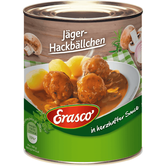 Erasco - Meatballs in Hunter Sauce 800 g can / Fleischklöße mit Jägersoße