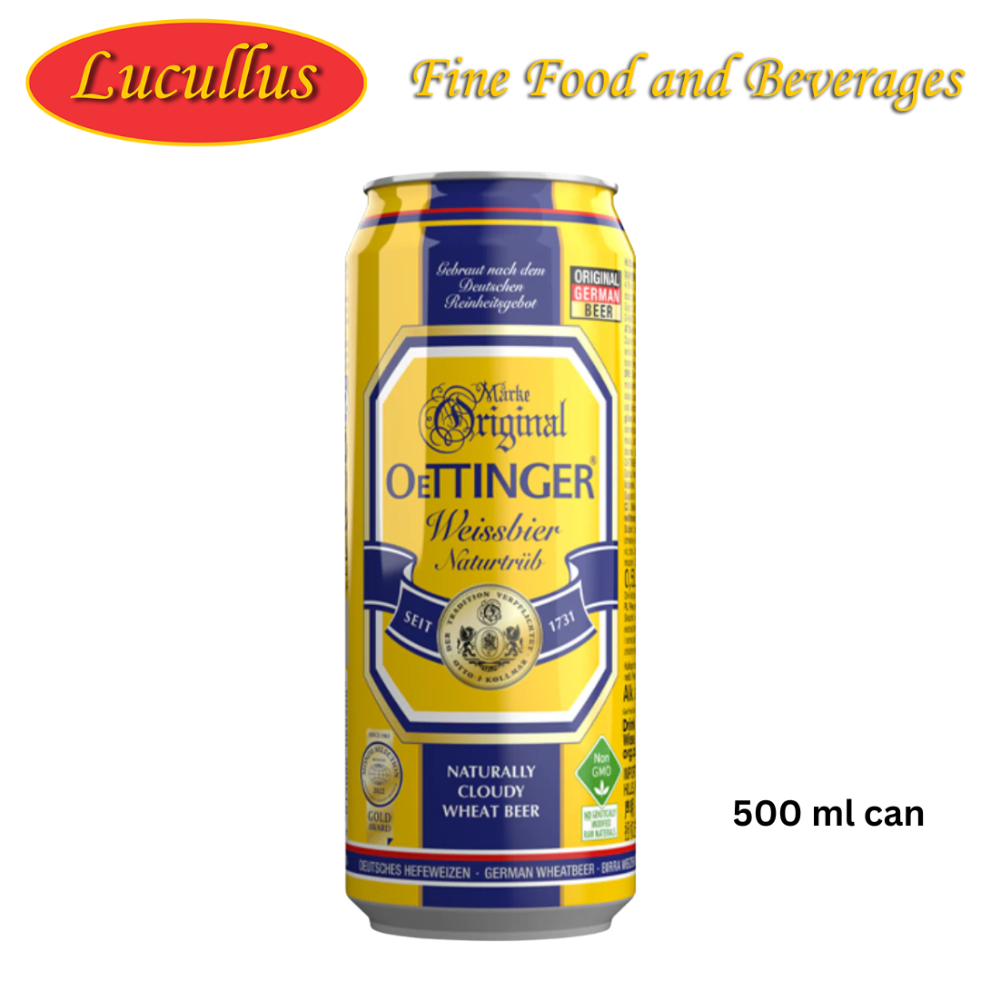 OETTINGER - WEISSBIER NATURTRÜB / WHEAT BEER 500ML CAN