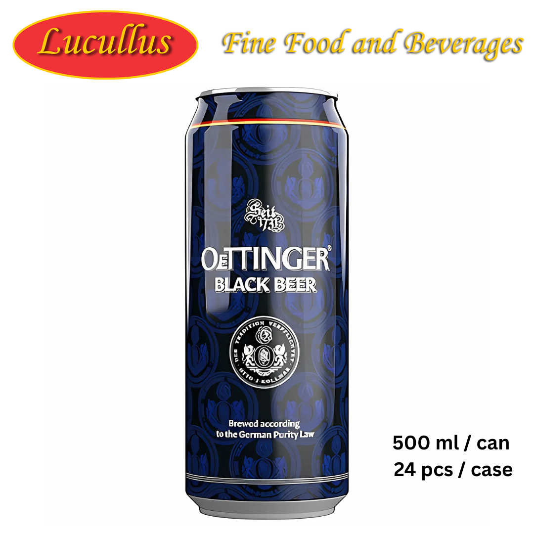 OETTINGER SCHWARZBIER / BLACK BEER 500ML CAN 24PCS CASE