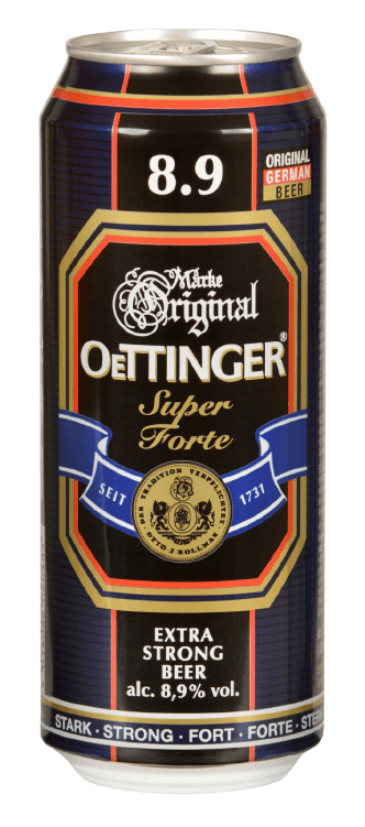 Oettinger Super Forte Strong Beer - 500 ml can - 24 per case / Stärkbier