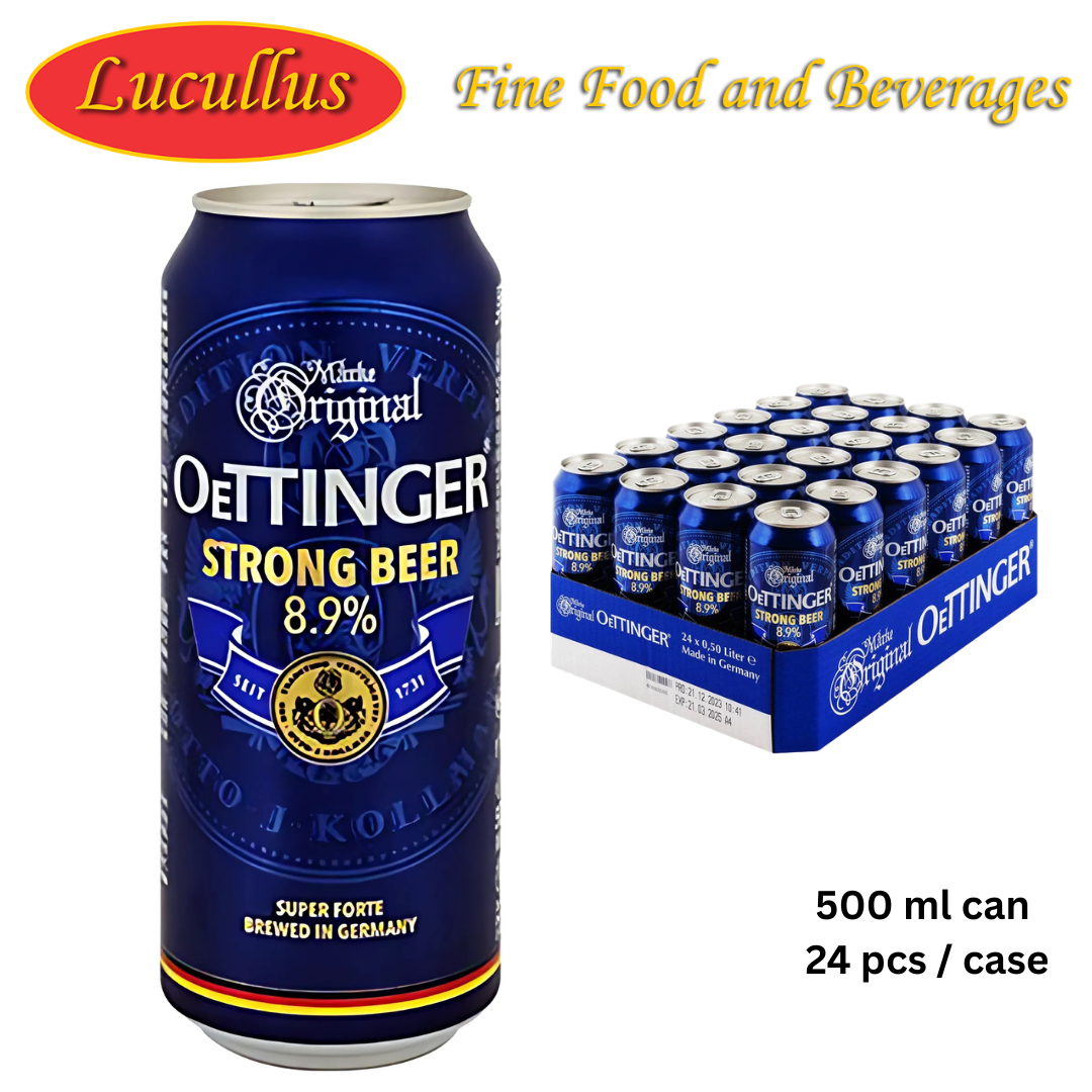 OETTINGER - STÄRKBIER / SUPER FORTE STRONG BEER 500ML CAN / 24 PCS PER CASE
