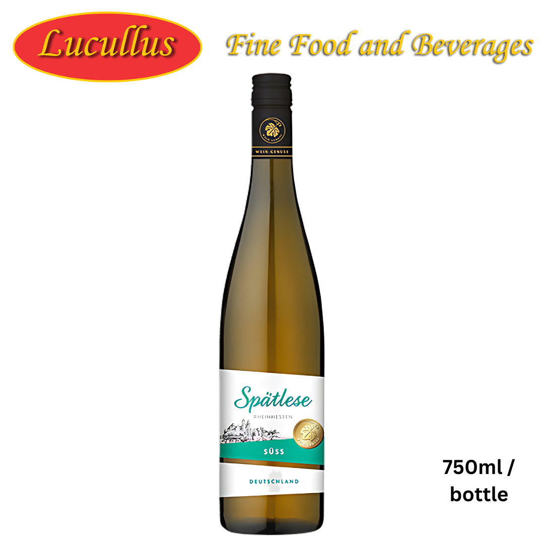 WEIN GENUSS - SPÄTLESE RHEINHESSEN SÜSS DEUTSCHLAND / LATE HARVEST SWEET 750ML