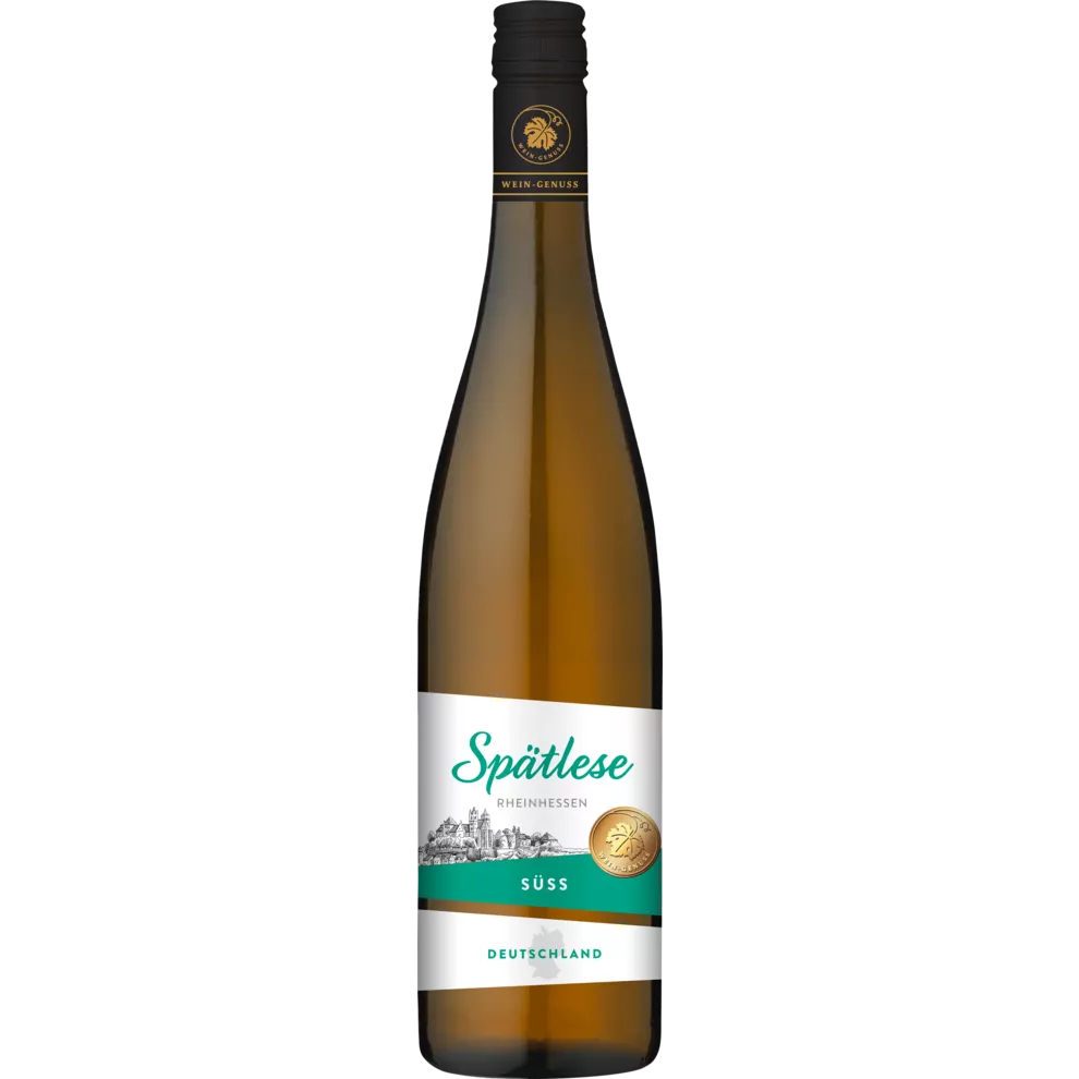 Wein Genuss late harvest sweet/ Spaetlese Rheinhessen 0.75 Liter Btl/Flasche