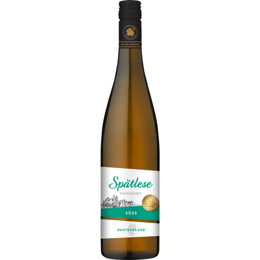 Wein Genuss late harvest sweet/ Spaetlese Rheinhessen 0.75 Liter Btl/Flasche