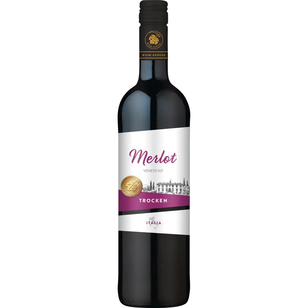 Wein -Genuss- Merlot Veneto IGT Dry 2013 - 750 ml btl / Merlot trocken