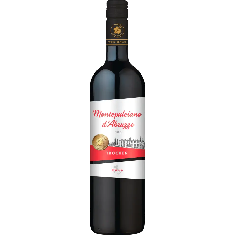 Wein-Genuss Montepulciano D'Abruzzo Dry 2012 - 750 ml btl / Montepulciano trocken