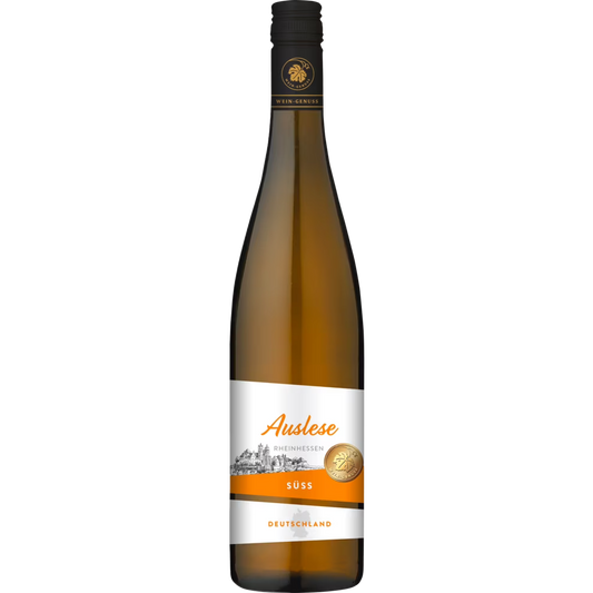 Wein-Genuss White Wine sweet Selected Grapes/ Auslese Rheinhessen 0.75 Liter Btl/Flasche