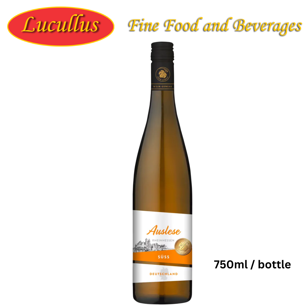 WEIN GENUSS - AUSLESE RHEINHESSEN SÜSS DEUTSCHLAND / WHITE WINE SWEET SELECTED GRAPES 750ML