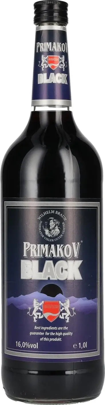 Primakov - Black Vodka - 1000 ml btl / Vodka Schwarz