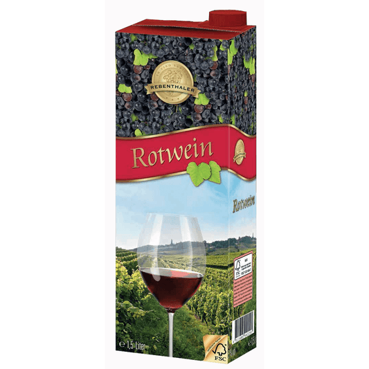 Rebenthaler - Table Wine Red dry - 1500 ml tetra / Tafelwein rot trocken