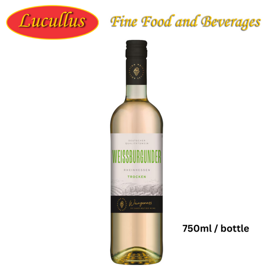WEIN GENUSS - WEISSBURGUNDER TROCKEN / WHITE BURGUNDY DRY 750ML