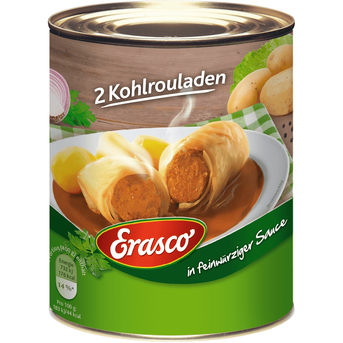 Erasco - Cabbage Rolls 2 pcs - 800 g can / Kohlrouladen