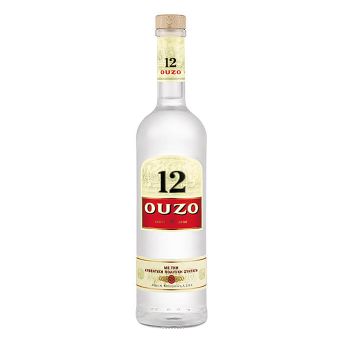 Ouzo 12 - Anise Liqueur 40 % Greece - 1000 ml btl / Anislikör