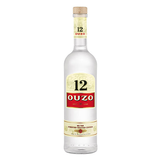 Ouzo 12 - Anise Liqueur 40 % Greece - 1000 ml btl / Anislikör