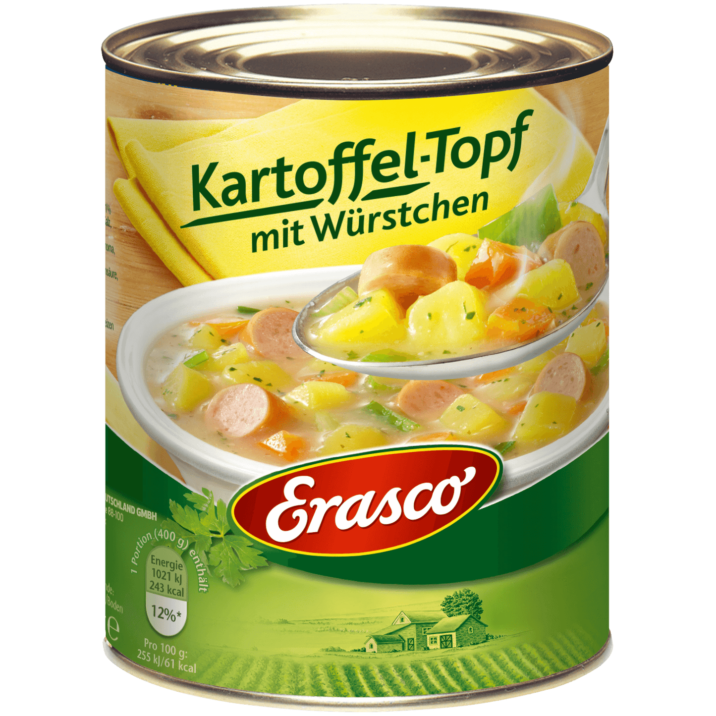 Erasco - Potato Stew with Sausage - 400 g can / Kartoffeltopf mit Würstchen