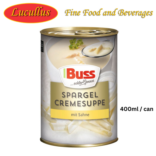 Buss - Asparagus Créme Soup - 400 ml can / Spargelcremesuppe