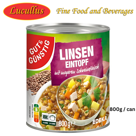 (PREORDER) GUT & GÜNSTIG - LINSEN EINTOPF / LENTIL STEW 800G