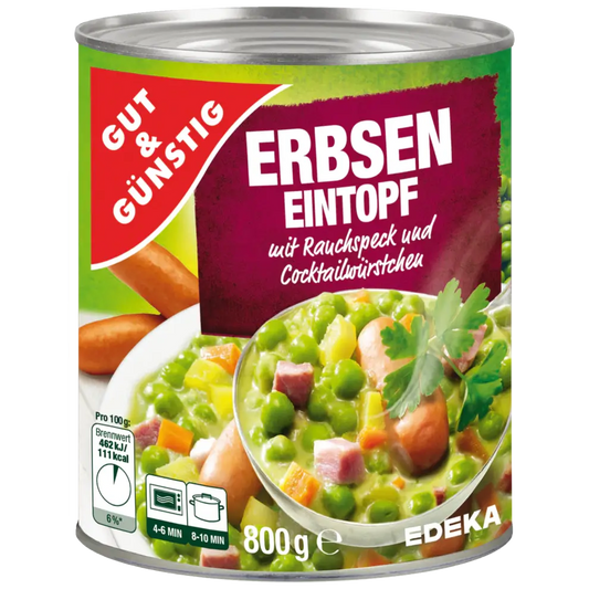 G+G- Pea Stew 800 g can / Erbsentopf