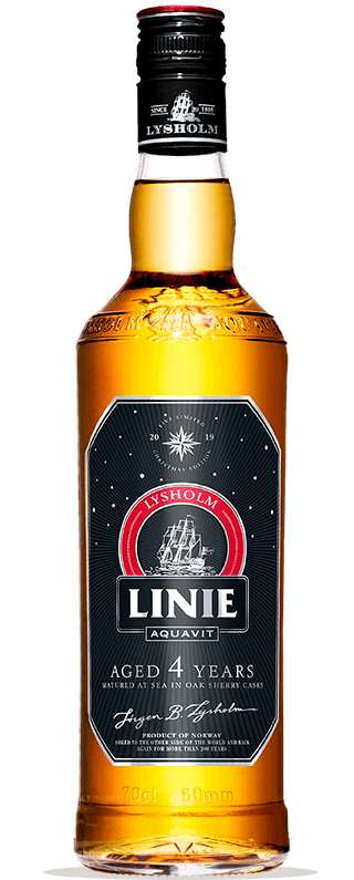 Aquavit Lysholm Linie 41.5% Scandinavia 1 Liter Btl/Flasche