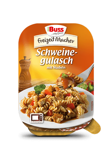 Buss - Pork Goulash with Noodles - 300 g bowl / Schweinegulasch mit Nudeln