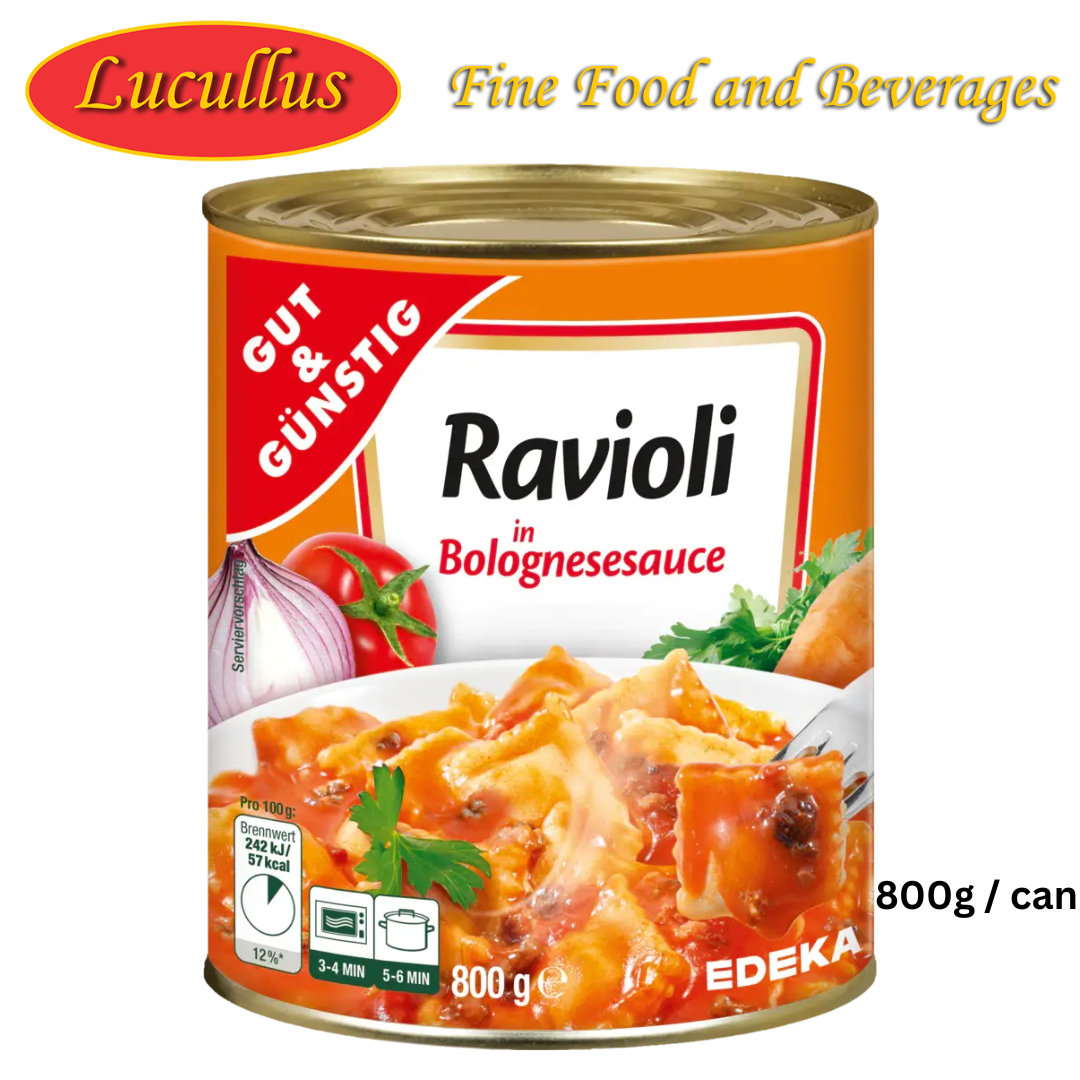 GUT & GÜNSTIG - RAVIOLI IN BOLOGNESESAUCE 800G