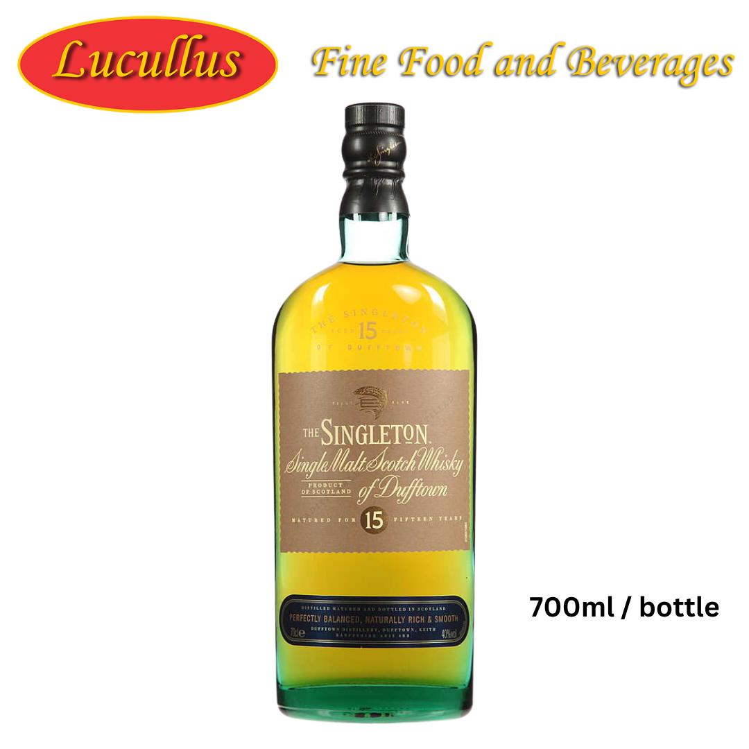 THE SINGLETON - SINGLE MALT SINGLE WHISKY OF DUFFTOWN 15 YEARS 700ML