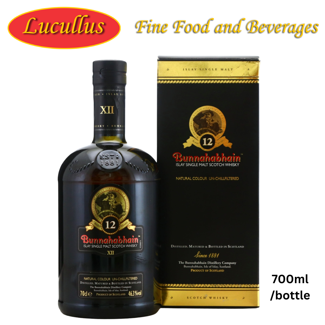 BUNNAHABHAIN - 12 YEARS ISLAY SINGLE MALT SCOTCH WHISKY 700ML