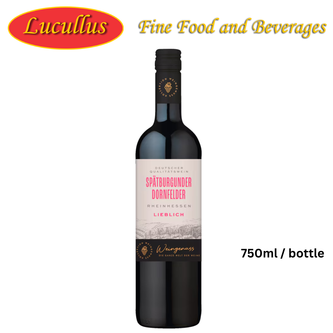 WEIN GENUSS - RHEINHESSEN SPÄTBURGUNDER DORNFELDER LIEBLICH 750ML