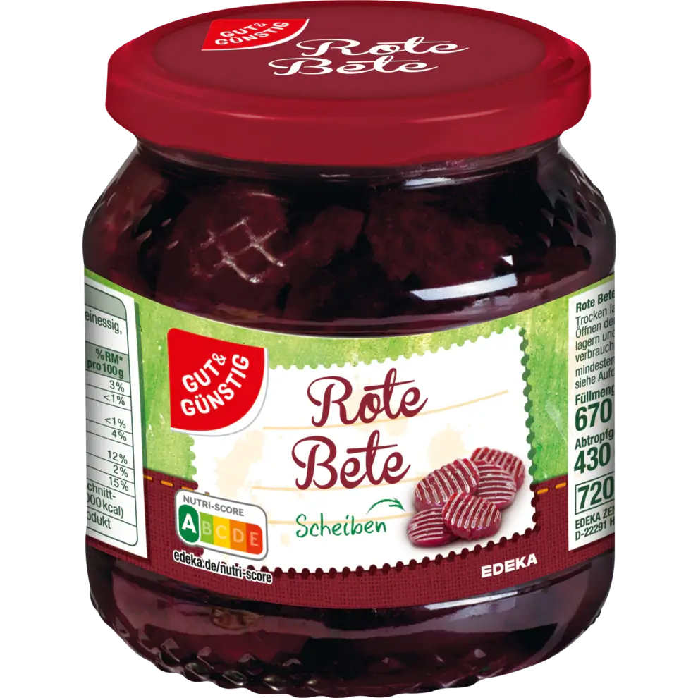 G+G - Red Beet - 670 g glass / Rote Bete