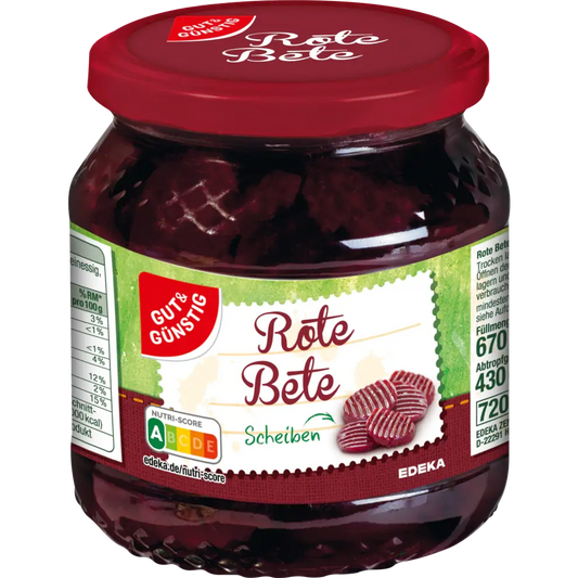 G+G - Red Beet - 670 g glass / Rote Beete