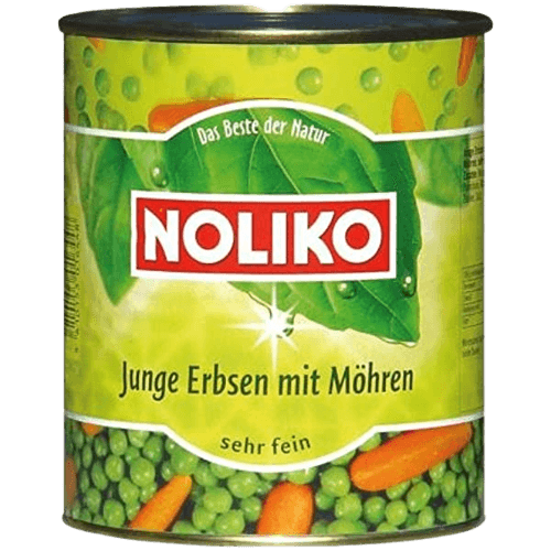 Noliko - Erbsen &amp; Karotten Extra Young - 400 g Dose / Erbsen &amp; Möhren sehr fein