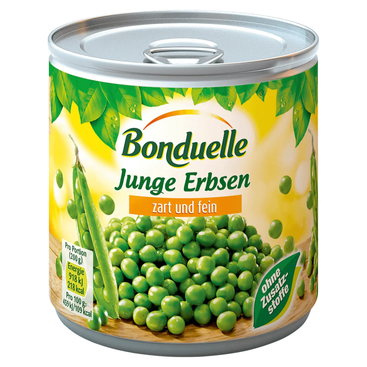 Bonduelle - Peas Extra Young - 850 g can / Erbsen sehr fein