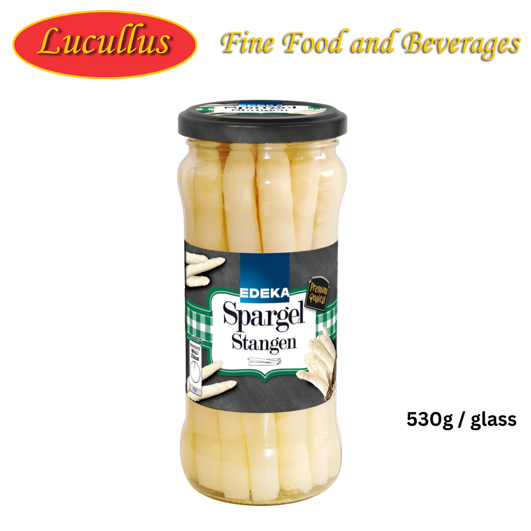 Edeka - Asparagus Spears 530 g glass / Spargelspitzen