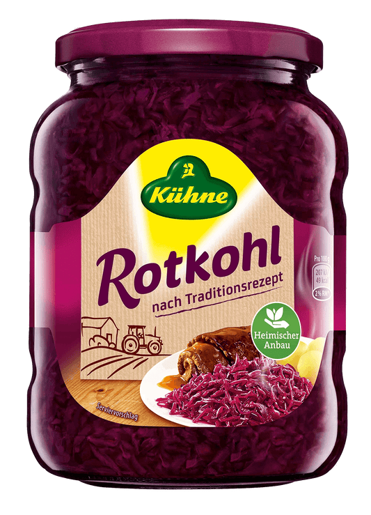 Kuehne - Cabbage Red - 680 g glass / Rotkohl